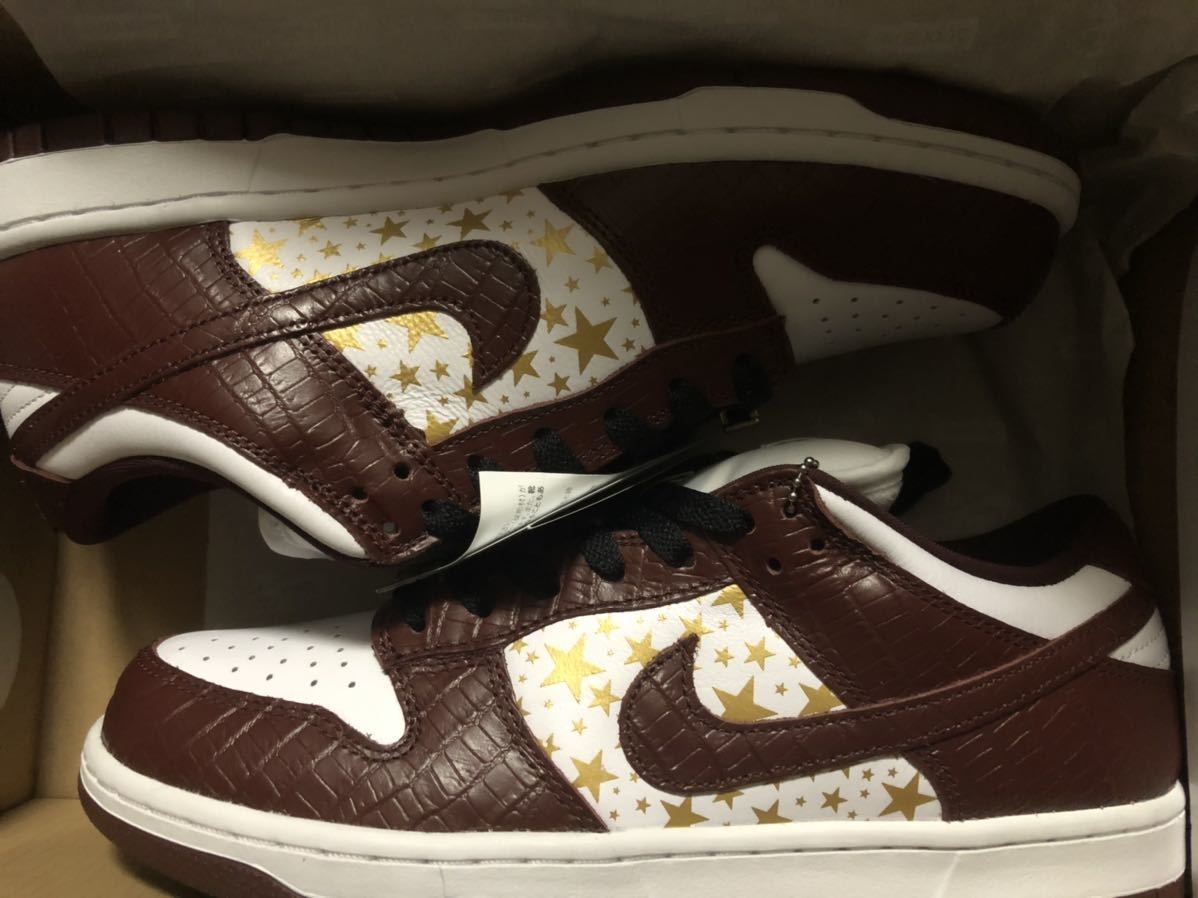 26cm 国内正規品 未試着 Supreme NIKE SB Dunk Low brown 21ss week2 シュプリーム ナイキ ダンク ロー ブラウン 茶 DH3228-103