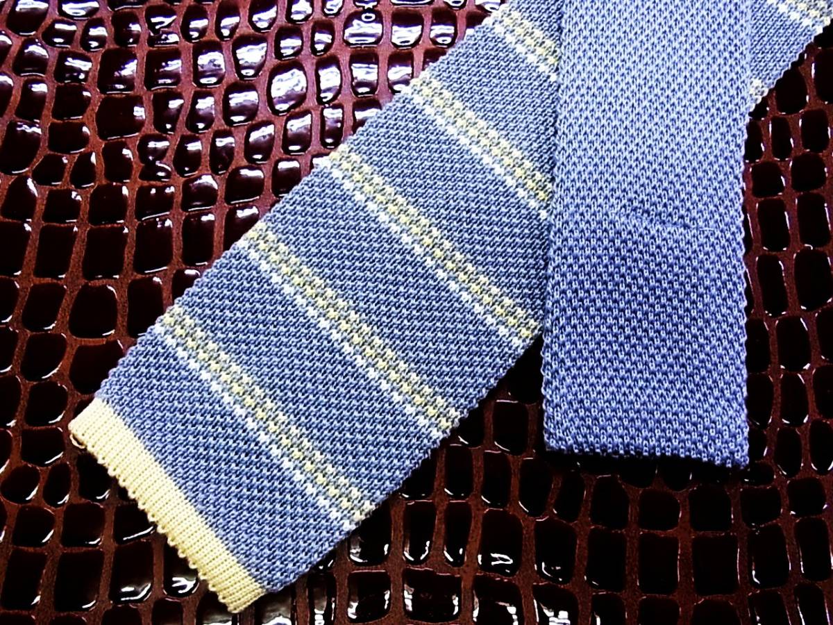 NIT0825# super popular * classical knitted tie # Benetton necktie 