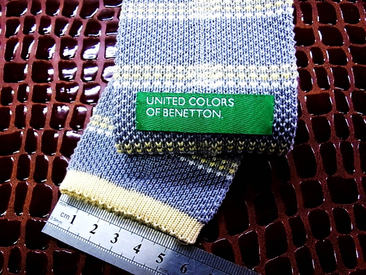 NIT0825# super popular * classical knitted tie # Benetton necktie 