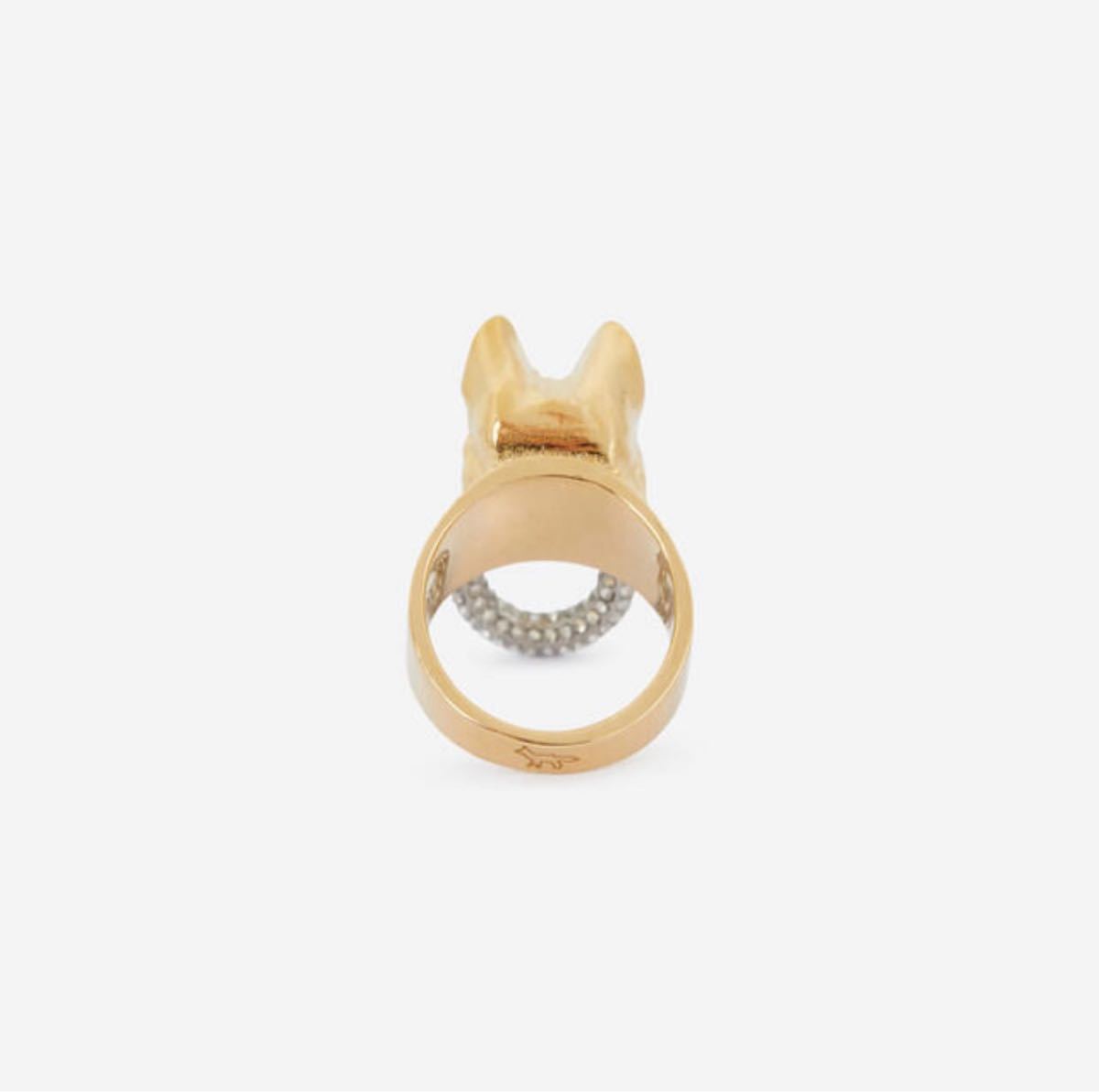 新品 メゾンキツネ リング 指輪 ユニセックス 新品 メゾンキツネ リング 指輪 ユニセックス