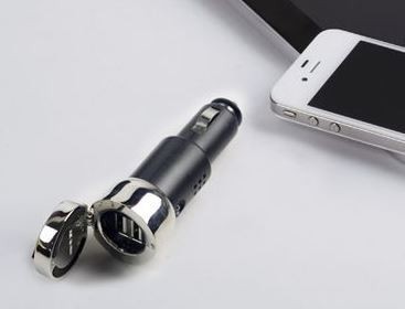 【送料無料】カーチャージャー アップル ロゴ high grade シガーソケット USB 2ポート デュアル USB インターフェース Apple iPhone_画像8