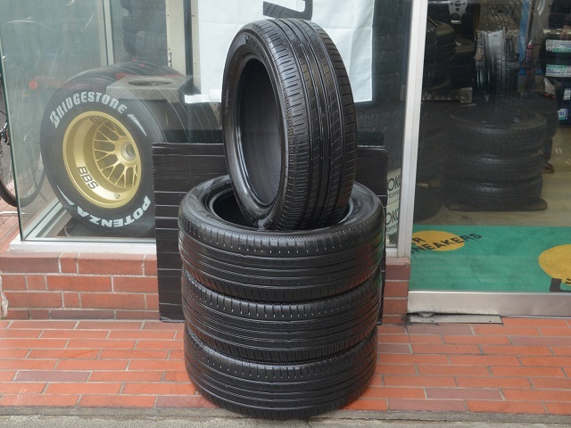 16インチ ヨコハマ ブルーアースA 195/55R16 195/55-16 2016年製中古タイヤ4本セット 東京 八王子 店頭取付OK 室内保管品_画像1