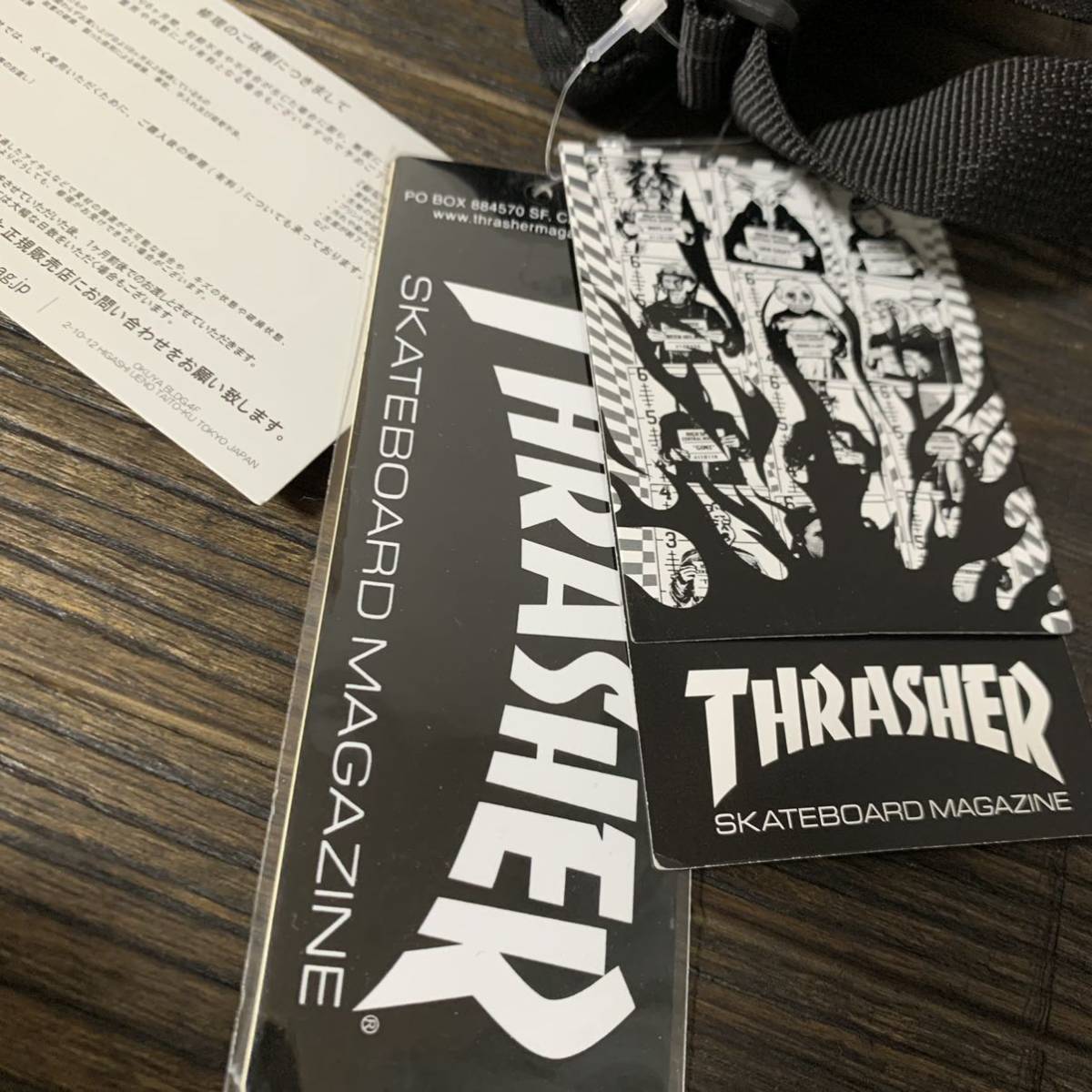 THRASHER Thrasher messenger bag shoulder bag sakoshu tag attaching unused goods black 