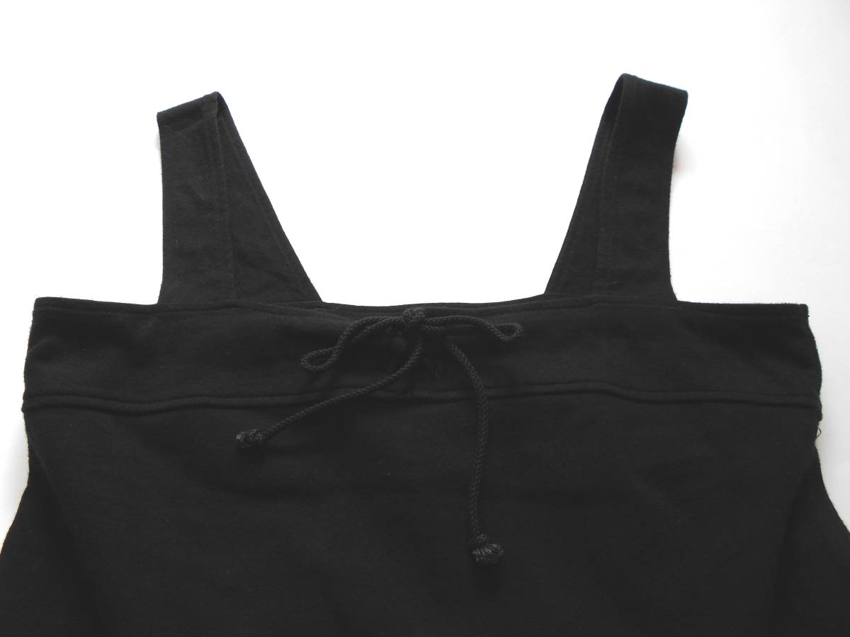 〔 送料無料！ 〕 agnes b. アニエスベー ブラック カットソー素材 ワンピース ( 日本製 黒 コットン100％ ワンピ ドレス フランス 洗える