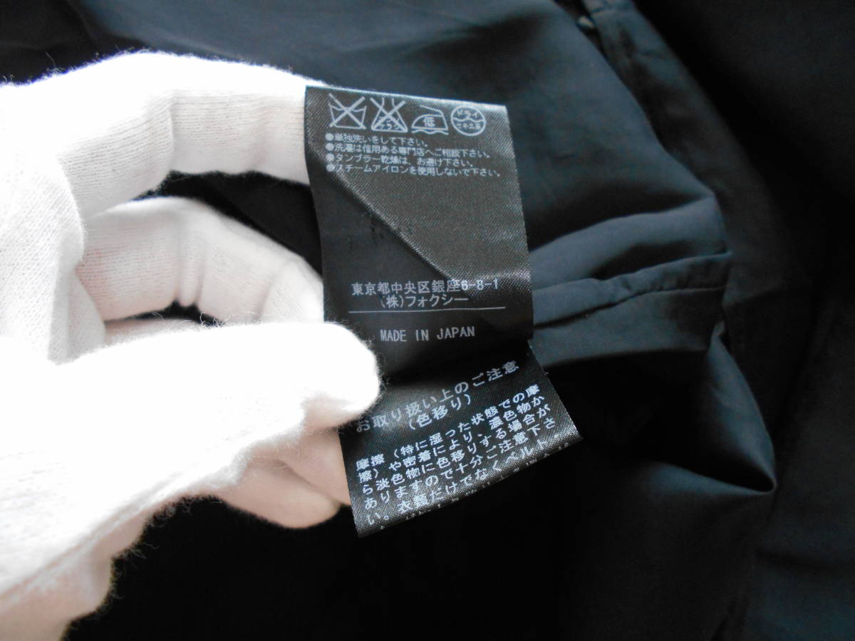 〔 送料込み！ 〕 FOXEY NEW YORK フォクシー ニューヨーク ブラック とろみ素材 デザイン ワンピース ( 日本製 黒 ワンピ ドレス 上品♪ )
