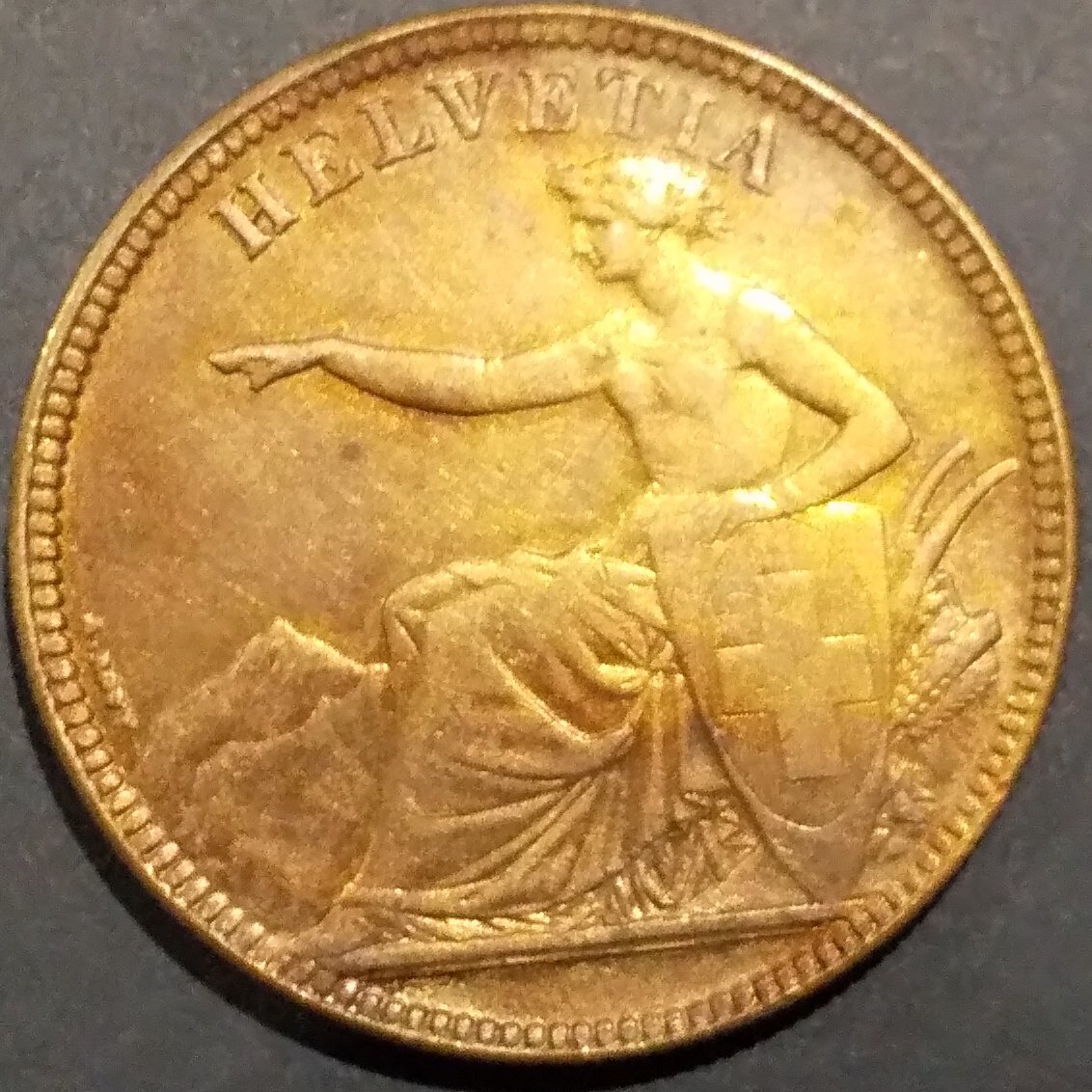 (C-426)　スイス射撃祭　銀貨　ゾロートゥルン　1855年　＊参考品