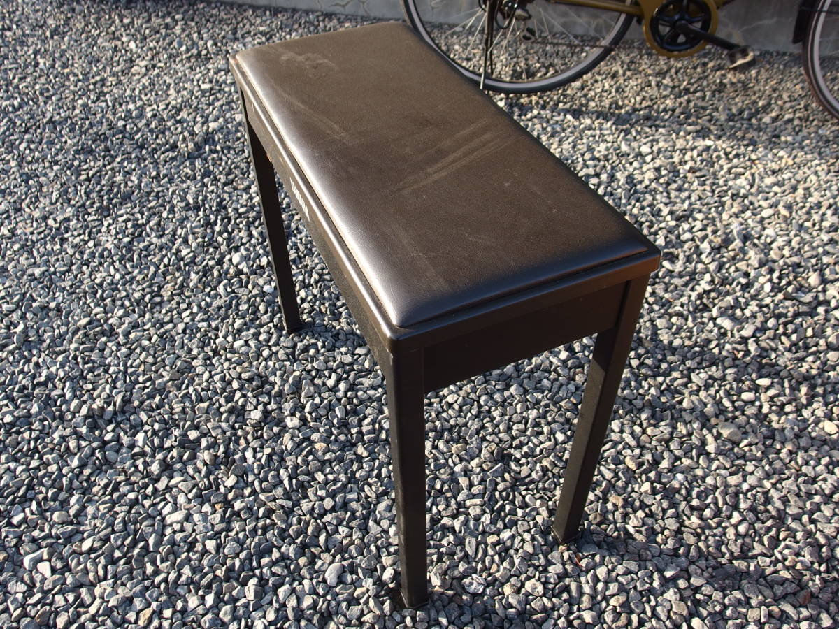 21M18 O YAMAHA ピアノ椅子/エレクトーン椅子 ブラック 高さ固定タイプ59cm 腰掛け チェア(ピアノ椅子)｜売買された