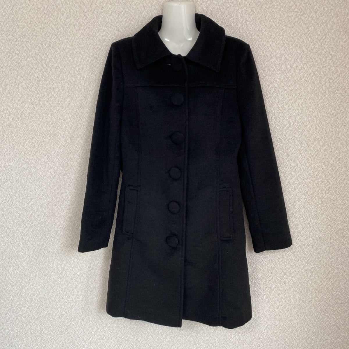 R.F ロングコート ブラック 美品