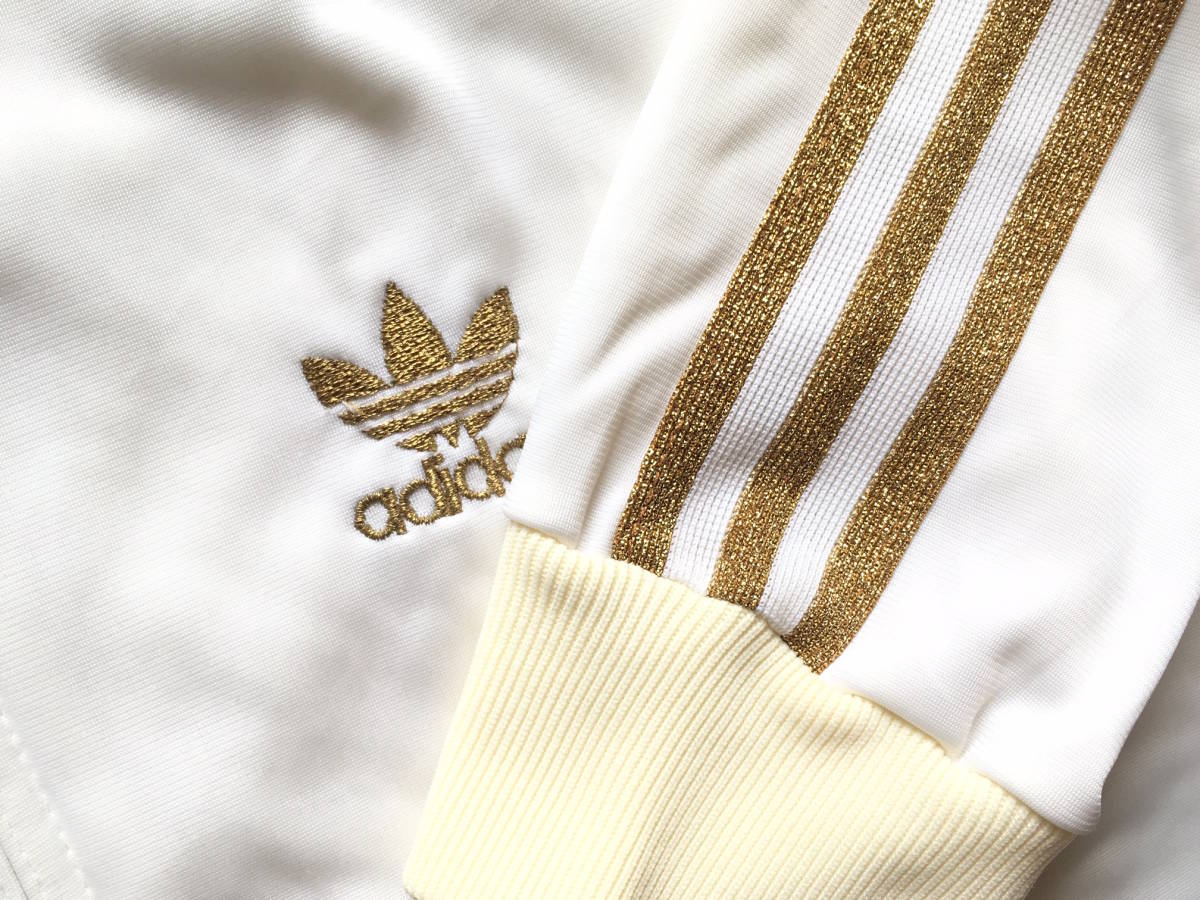 即決 美品 鬼レア 白 x 金ラメ adidas 80s ヴィンテージ USA製 即決 美品 鬼レア 白 x 金ラメ adidas 80s ヴィンテージ USA製