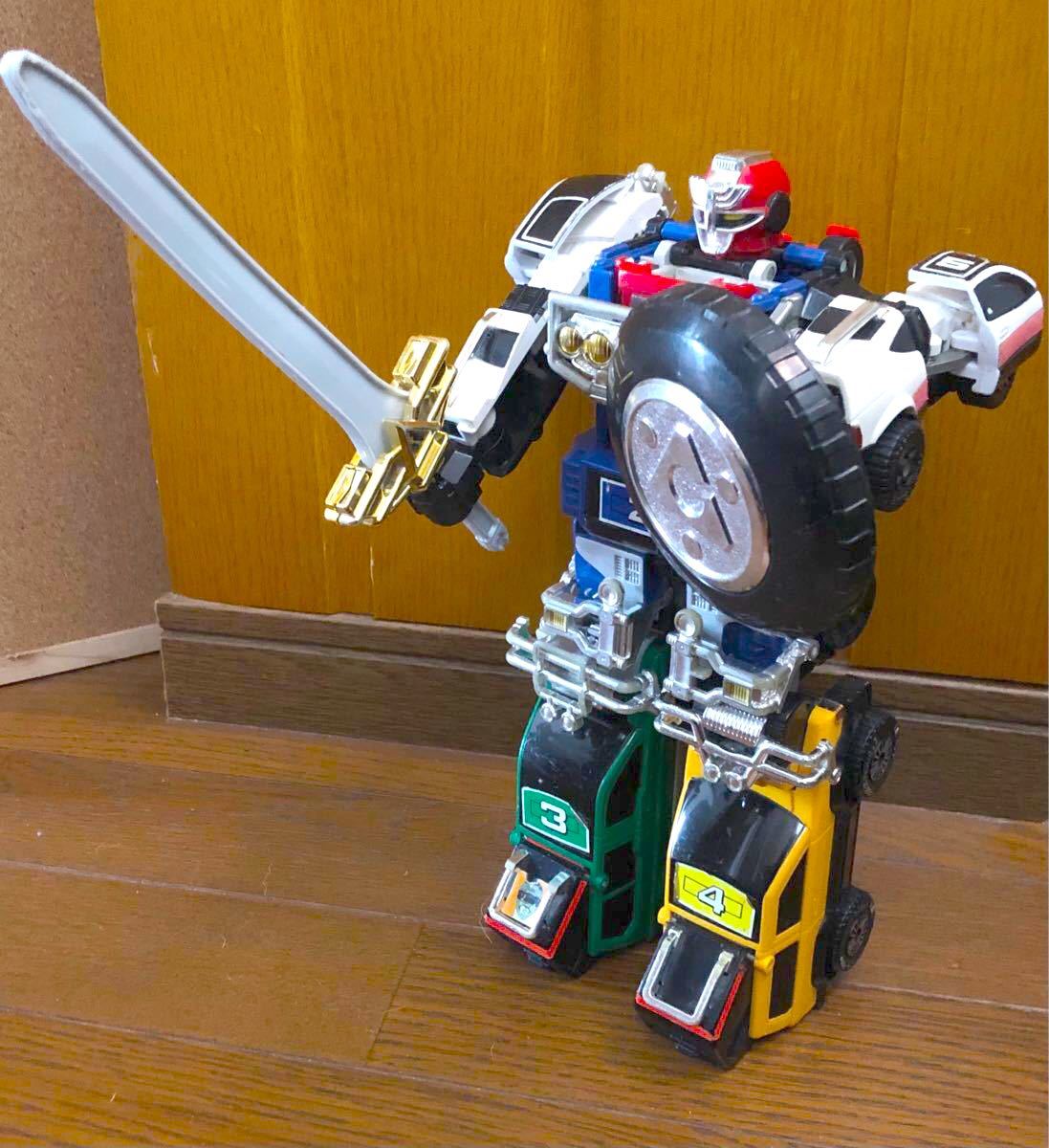激走戦隊カーレンジャー RVロボ 合体 超合金 当時物 バンダイ 激走戦隊カーレンジャー RVロボ 合体 超合金 当時物 バンダイ