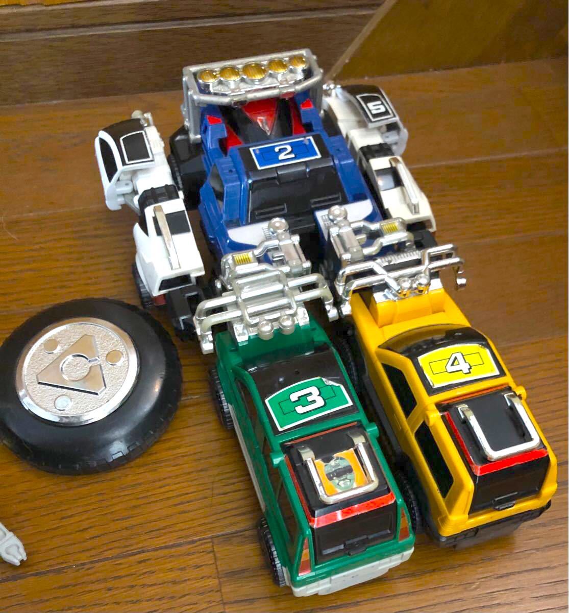 激走戦隊カーレンジャー RVロボ 合体 超合金 当時物 バンダイ 激走戦隊カーレンジャー RVロボ 合体 超合金 当時物 バンダイ
