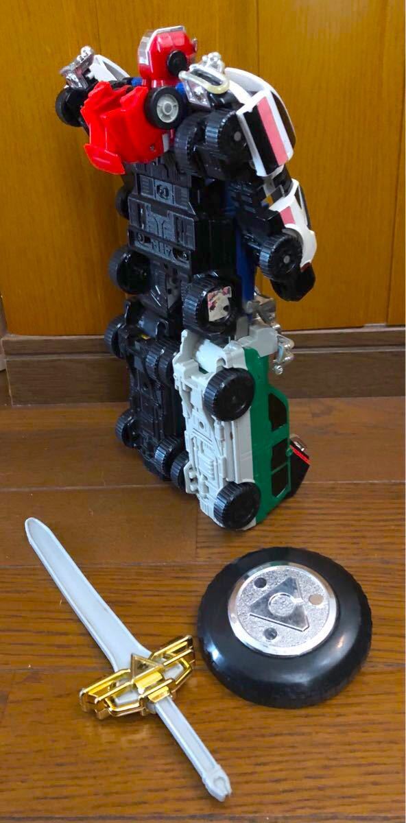 激走戦隊カーレンジャー RVロボ 合体 超合金 当時物 バンダイ 激走戦隊カーレンジャー RVロボ 合体 超合金 当時物 バンダイ