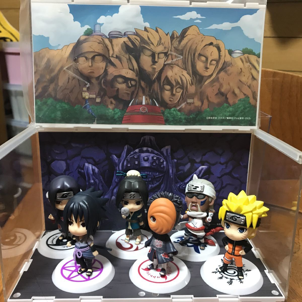 ★ナルト一番くじ★  NARUTO D賞・F賞  ちびきゅんキャラ 台座セット　なると