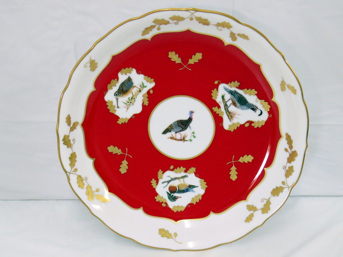 LYNN CHASE リン チェイス WINTER GAME BIRDS 大皿-