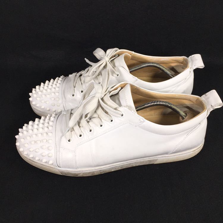 ルブタン】本物 Louboutin 靴 28.5cm 白色系 ルイスジュニア