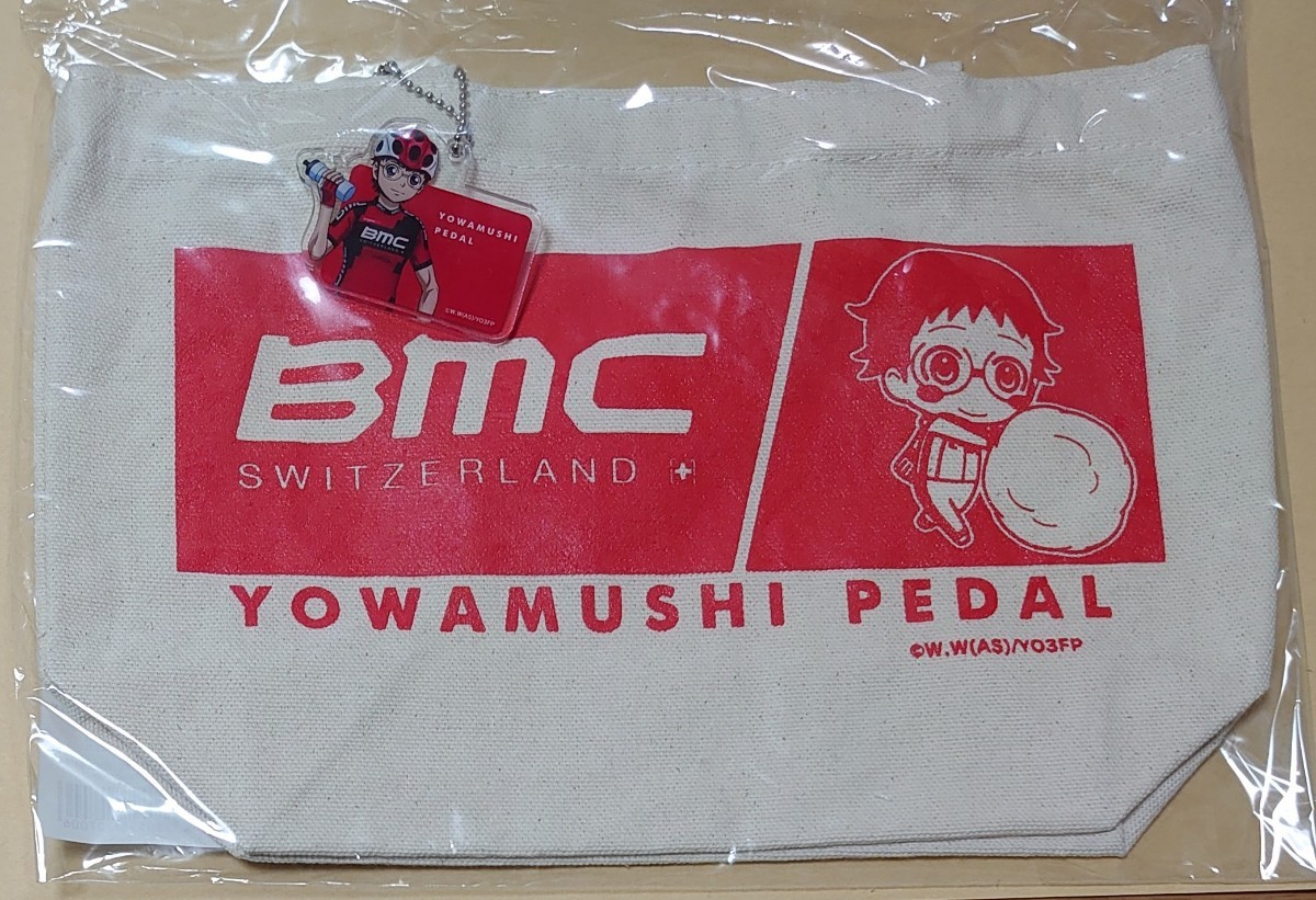 弱虫ペダル×BMC  小野田坂道 アクリルキーホルダー付きトートバッグ