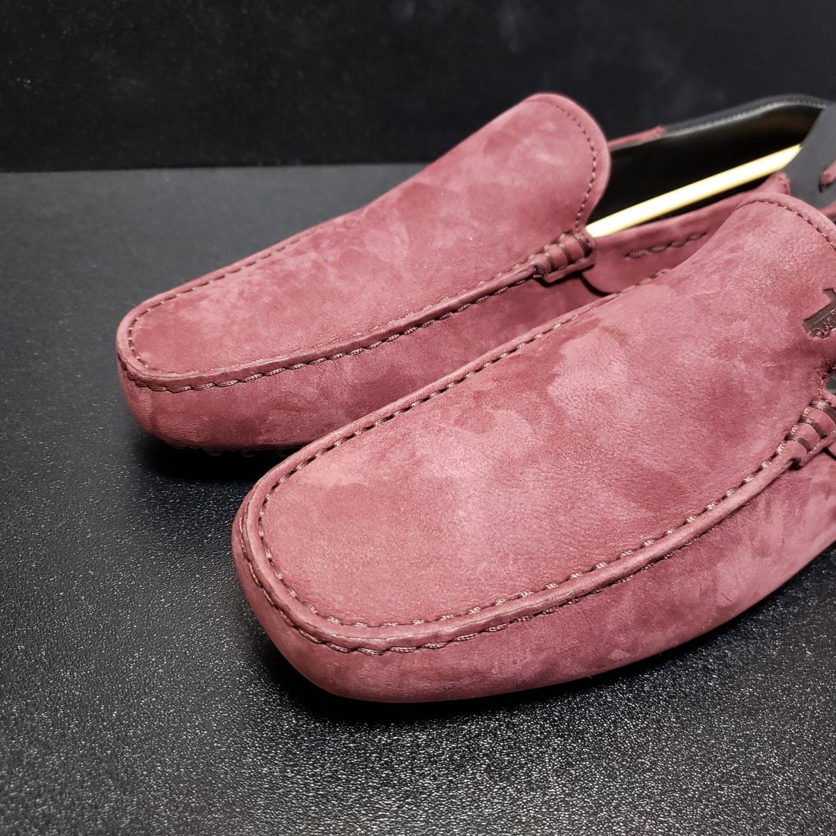 トッズ(TOD'S) ドライビングシューズ バーガンディ UK6.5
