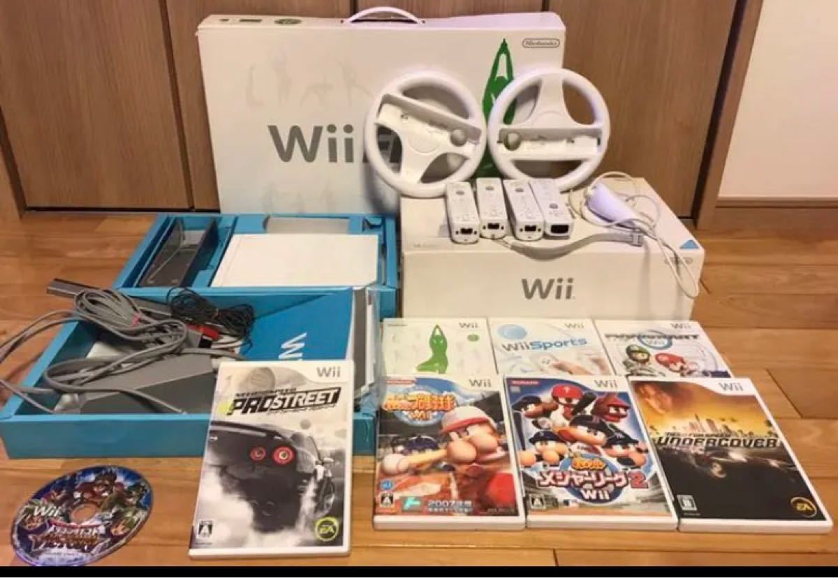Wii本体と Wii Fitソフト8本セット