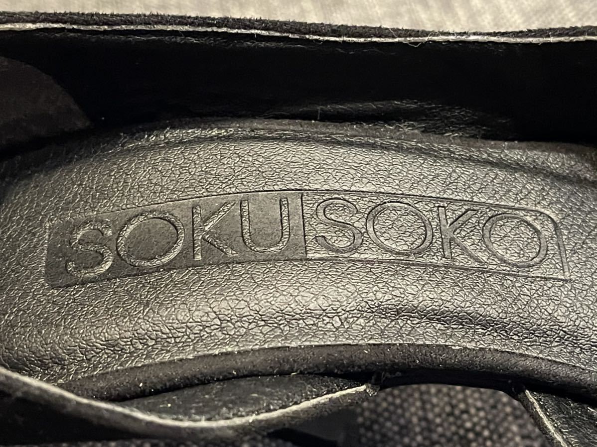 (送料無料)未使用品 SOKU SOKO ソクソコ ハイヒール スエード調 パンプス 靴 ■サイズ 23cm ヒールの高さ9.5㎝ ■カラー ブラック