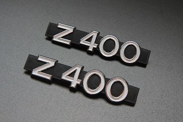 一番の贈り物 爆買い新作 新品 Z400 サイドカバー エンブレム 2枚セット Z400FX E1 E2 E3 0 discerningtruth.com discerningtruth.com