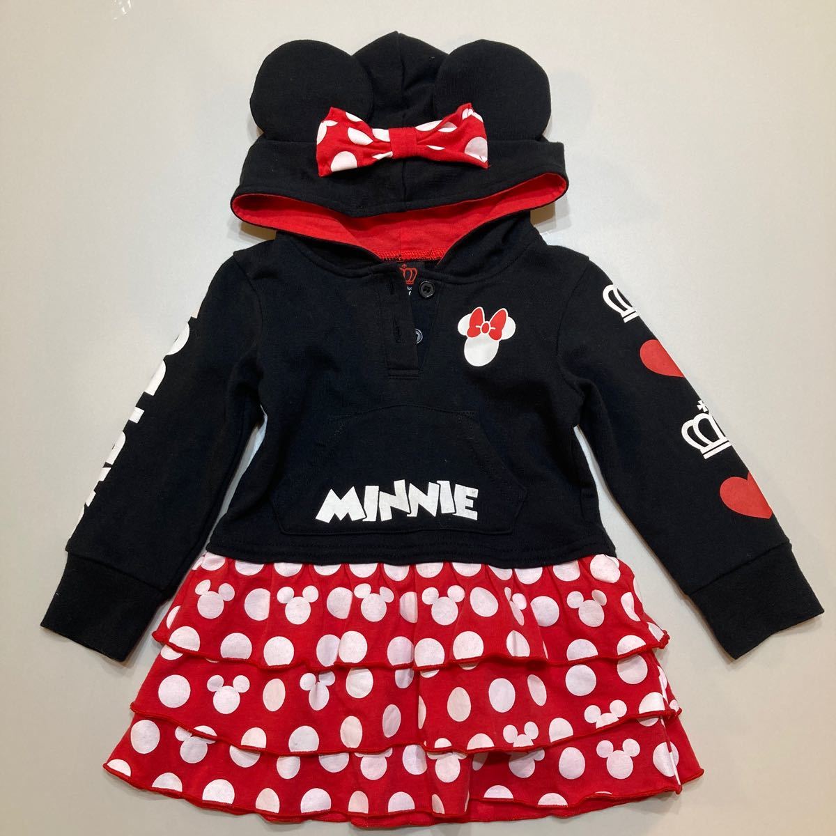 Paypayフリマ 未使用 Babydoll ベビードール ディズニー ミニー フード付き フリルワンピース 子供服 ベビー サイズ80 Paypayフリマ 未使用 Babydoll ベビードール ディズニー ミニー フード付き フリルワンピース 子供服 ベビー サイズ80