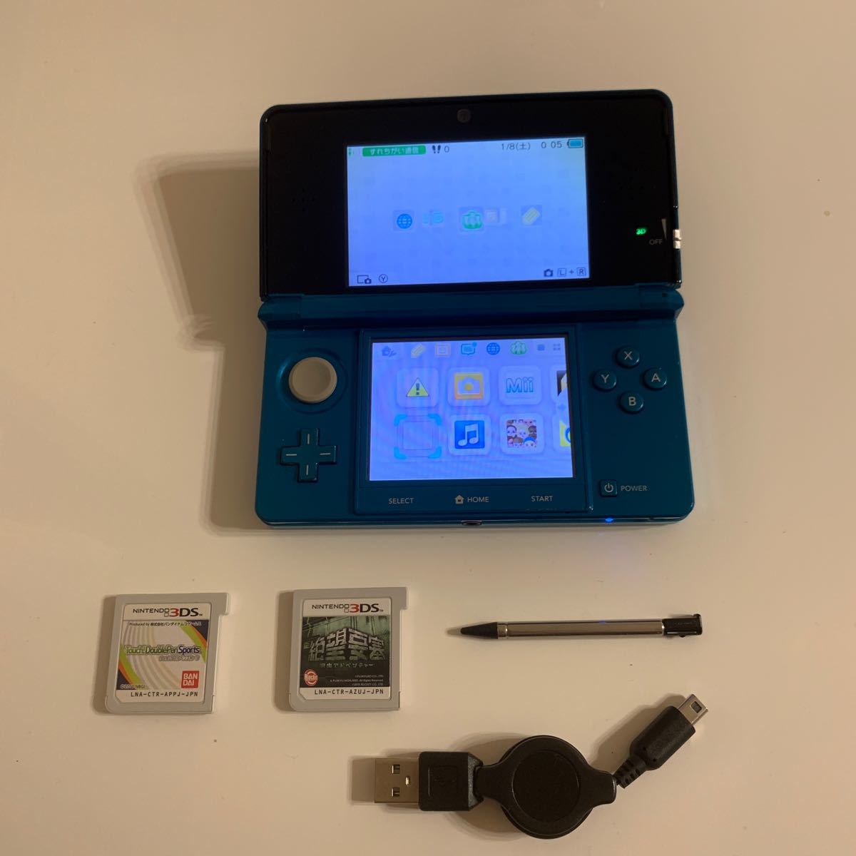 Paypayフリマ 3ds 美品 稼働品 アクアブルー お得セット Paypayフリマ 3ds 美品 稼働品 アクアブルー お得セット
