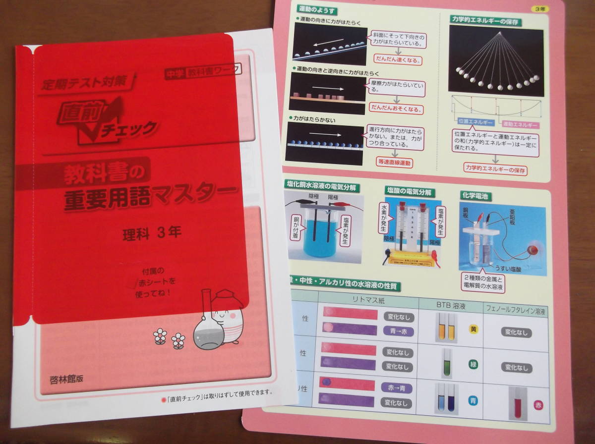 理科を得意に 高校入試対策 定期テスト対策に 中学理科3年 要点まとめシート 重要用語マスター 有効活用下さい 日本代购 买对网