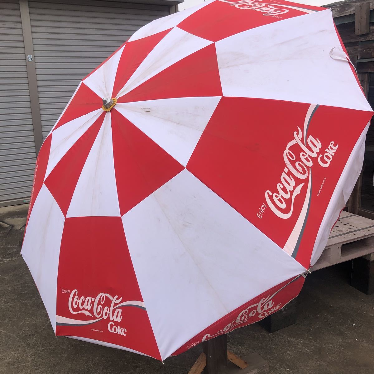 コカコーラー　パラソル、希少　当時物　Coca-Cola_画像1