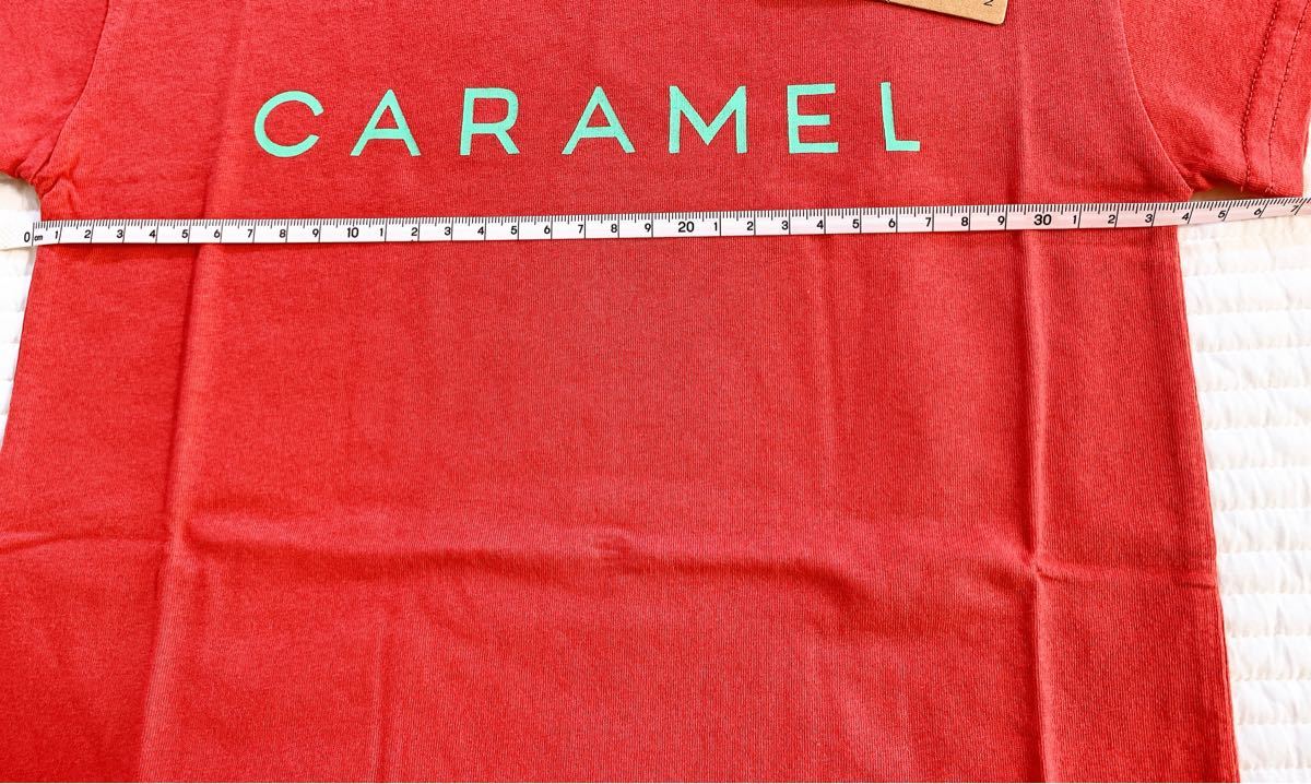 レッド  / CARAMEL キャラメル ロゴ Tシャツ 90
