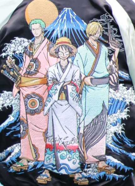 ワンピース×花旅楽団 三人衆 スカジャン XL opsj-009 サトリ