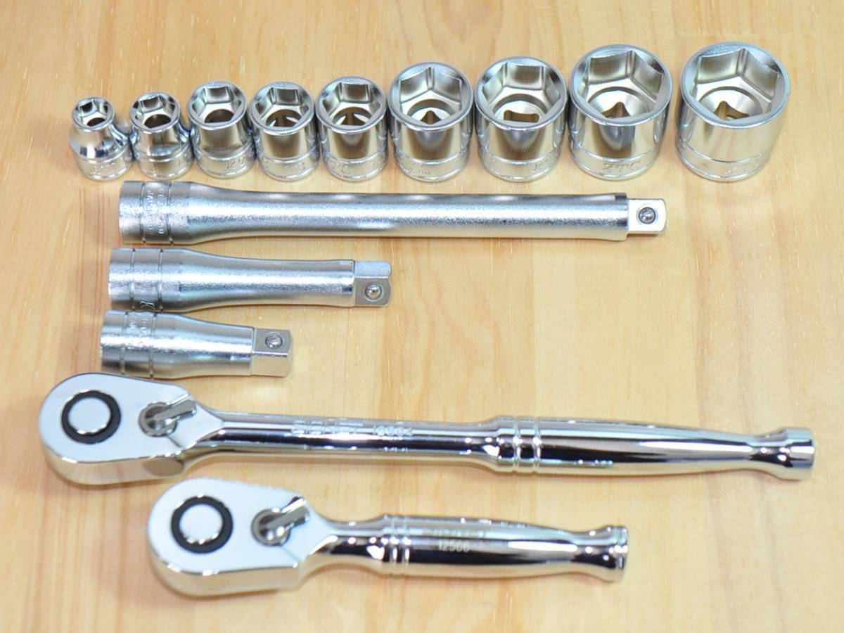 ☆SIGNET 9.5sq ラチェットハンドル 2本 KTC エクステンションバー