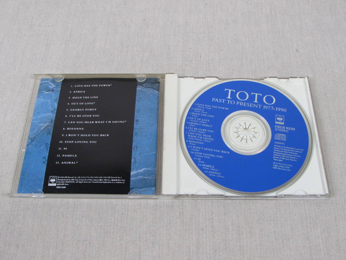 中古CD　TOTO PAST TO PRESENT 1977-1990 １３曲ベスト_画像2