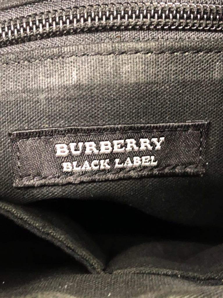 バーバリー　ブラックレーベル　ショルダーバッグ ダークブラウン×ネイビー　美品　メンズ　メッセンジャーバック　カバン　BURBERRY