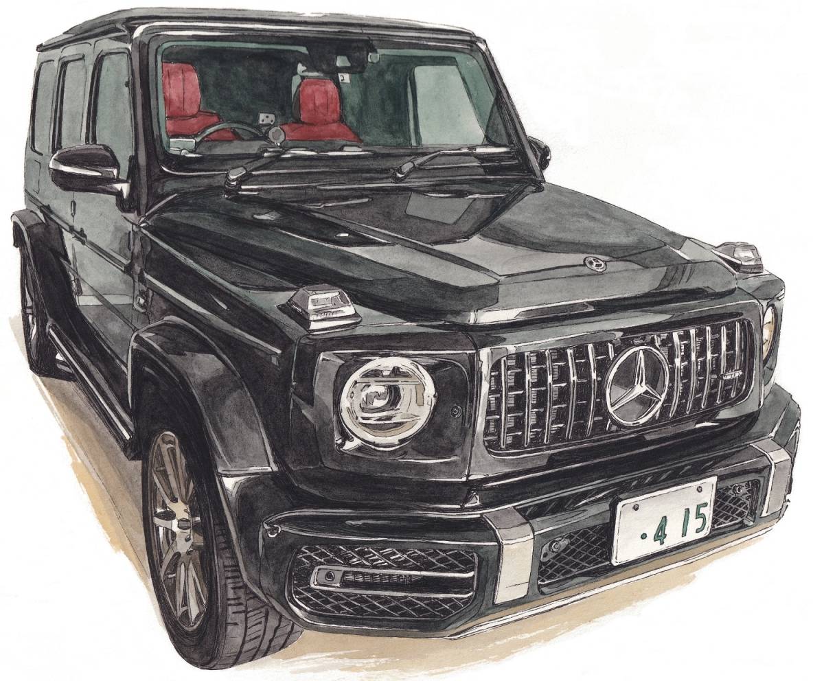 GC-1899 メルセデス AMG G63・GC-1900 メルセデス AMG G63限定版画300部直筆サイン有額装済●作家 平右ヱ門 希望ナンバーをお選びください