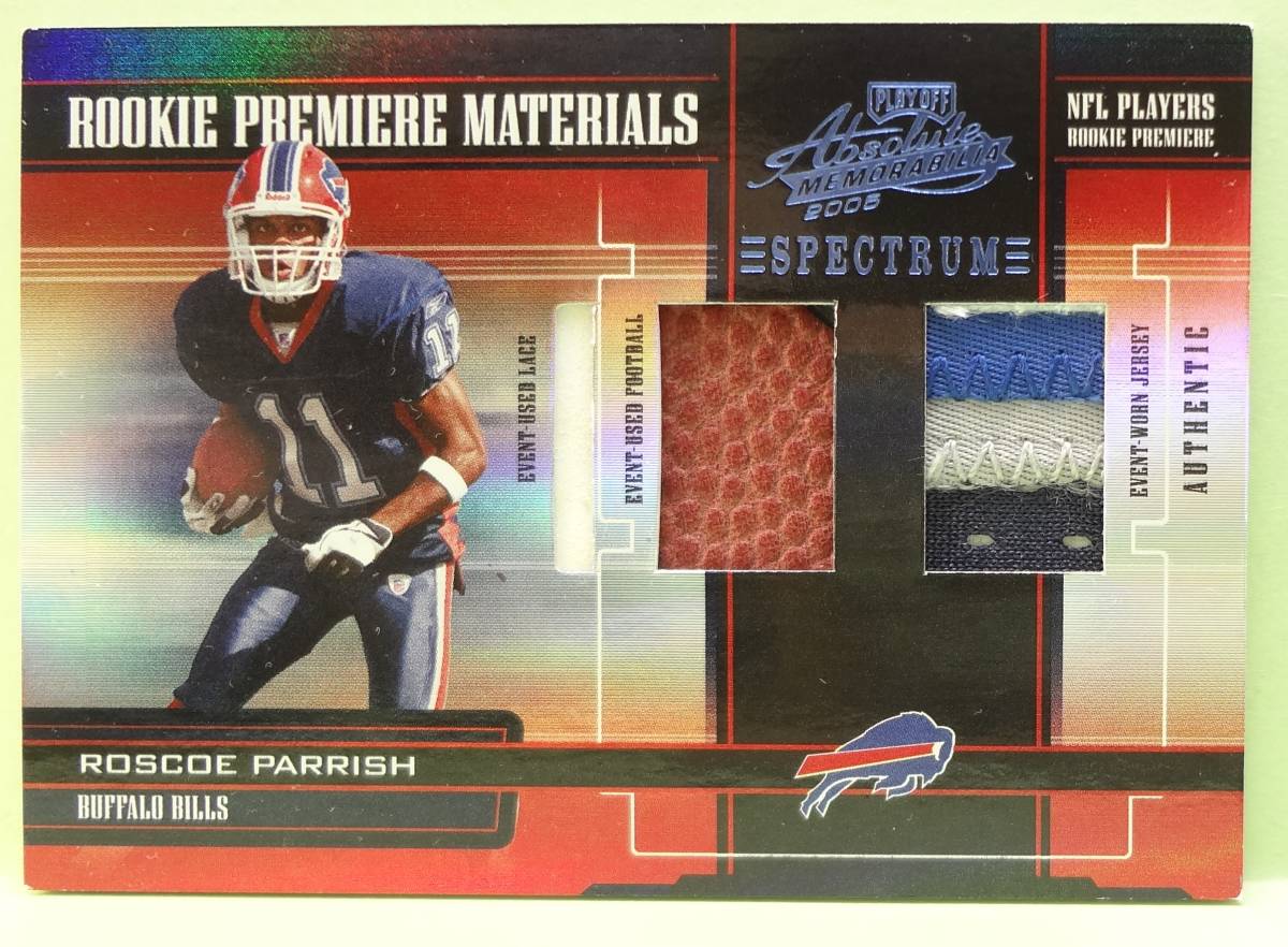  NFL 2005 Playoff Absolute Rookie Premiere Materials ロスコー・パリッシュ Roscoe Parrish 限定７５_画像1