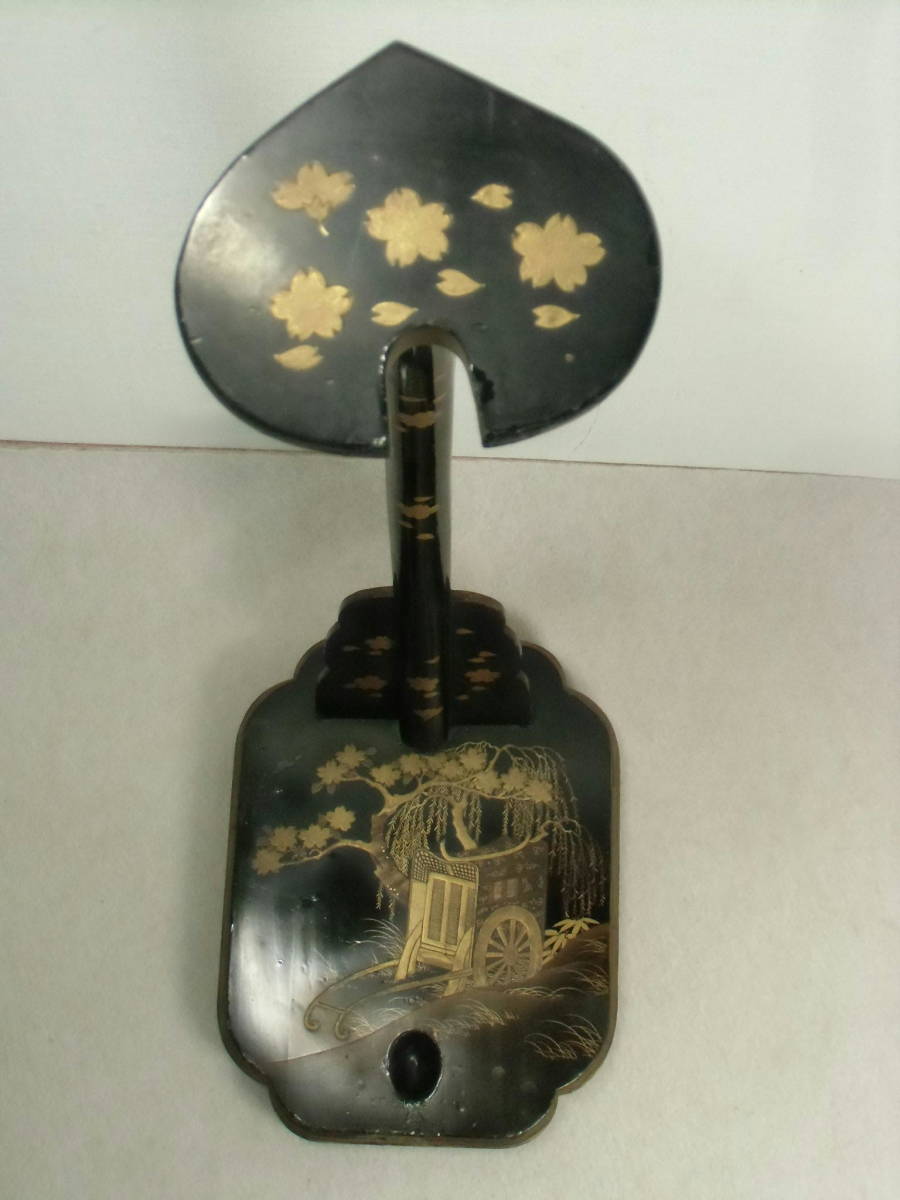 ヤフオク! - 時代物 【 豪華 蒔絵 梨地 漆塗り 御所車 源氏車...