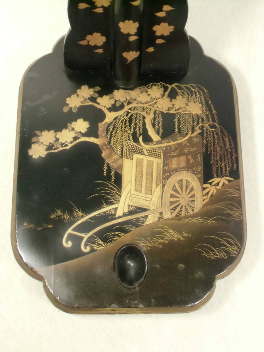 ヤフオク! - 時代物 【 豪華 蒔絵 梨地 漆塗り 御所車 源氏車...