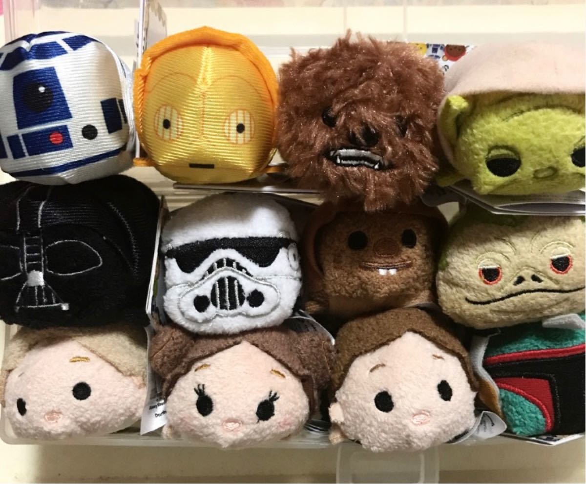 Paypayフリマ ディズニーストア 限定ツムツム ぬいぐるみスターウォーズ Star Wars12点セット全てタグ付き Disney ディズニー