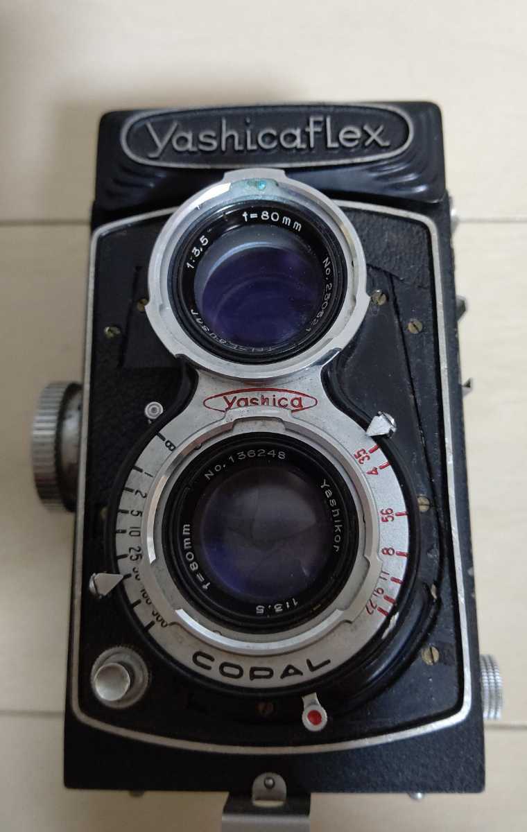 二眼レフカメラ ヤシカフレックス yashica flex COPAL 1:3.5 f=80mm フィルムカメラ ジャンク_画像3