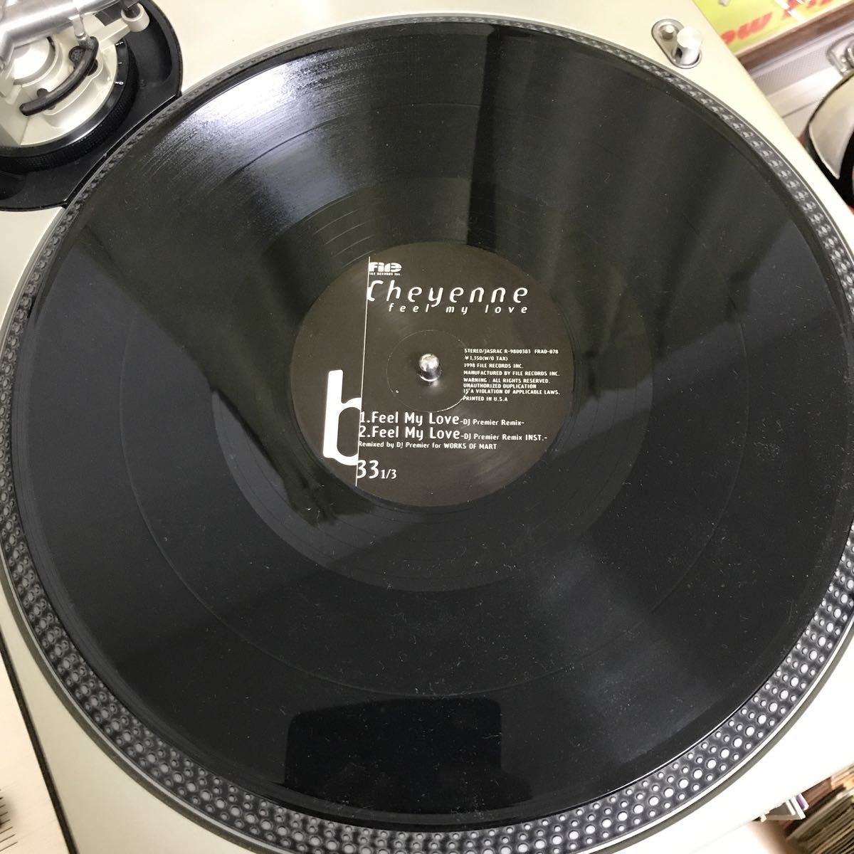 feel my love / Cheyenne 12インチレコード(中古) DJ Premier Remix収録_画像4