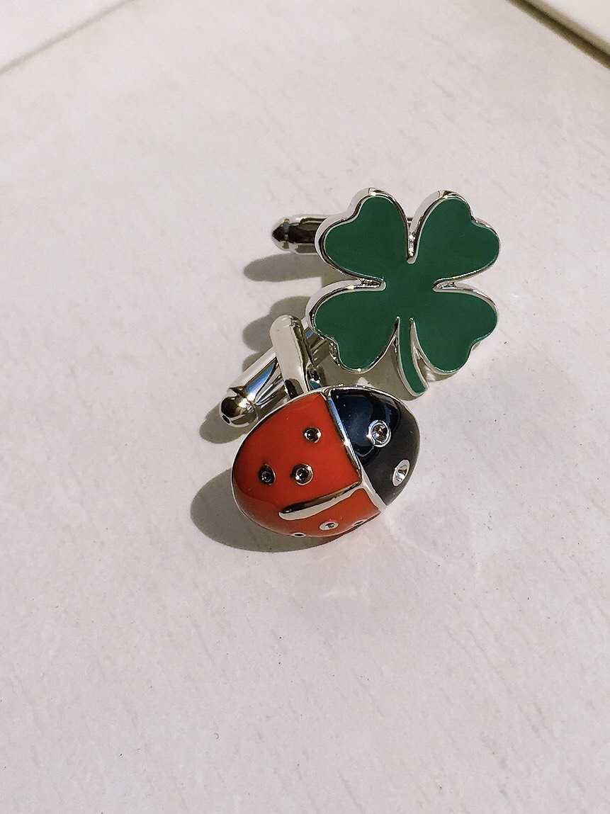  ladybug cuffs button 