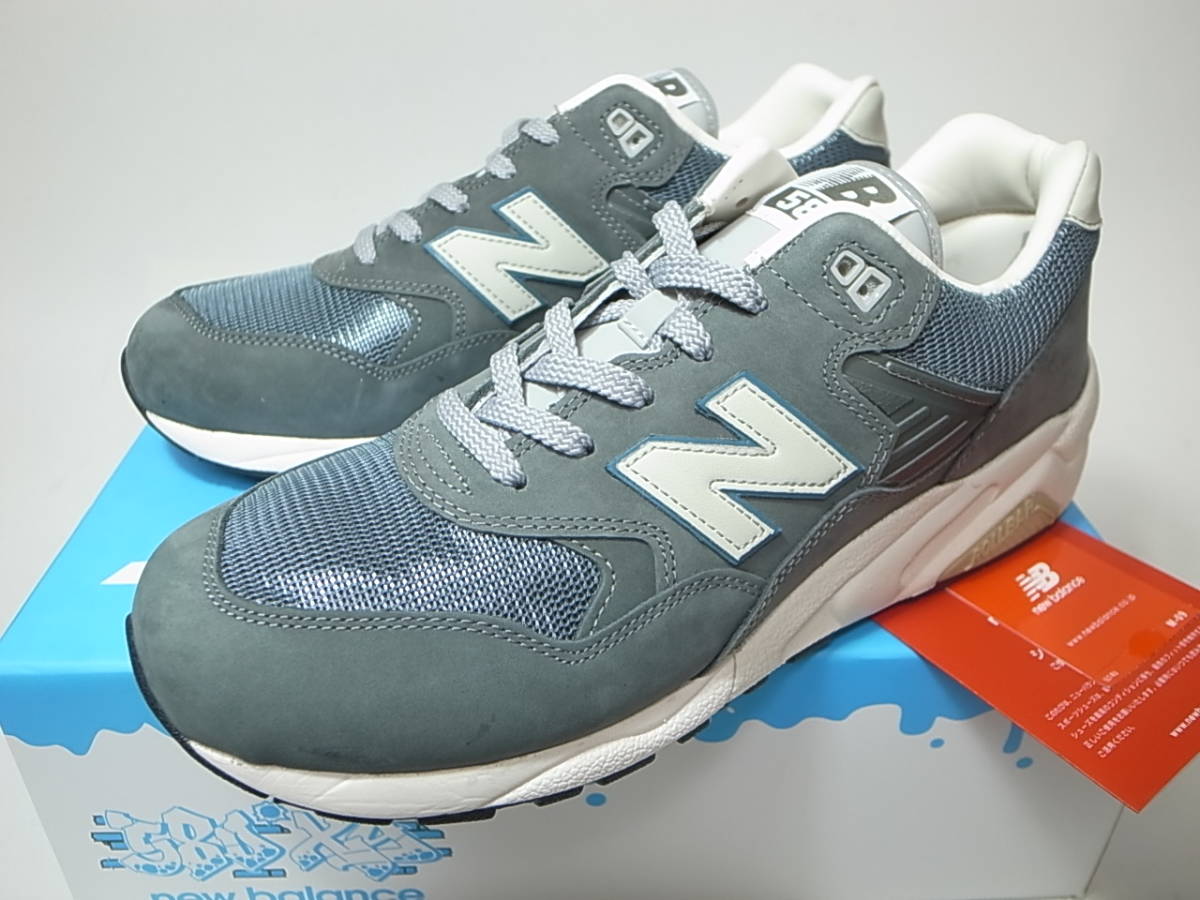 【送料無料 即決】NEW BALANCE MT580XY 29cm US11新品スペシャルボックス20周年限定HEATHER GRAYグレーSTEEL BLUE M1300JPオリジナルカラー_画像5
