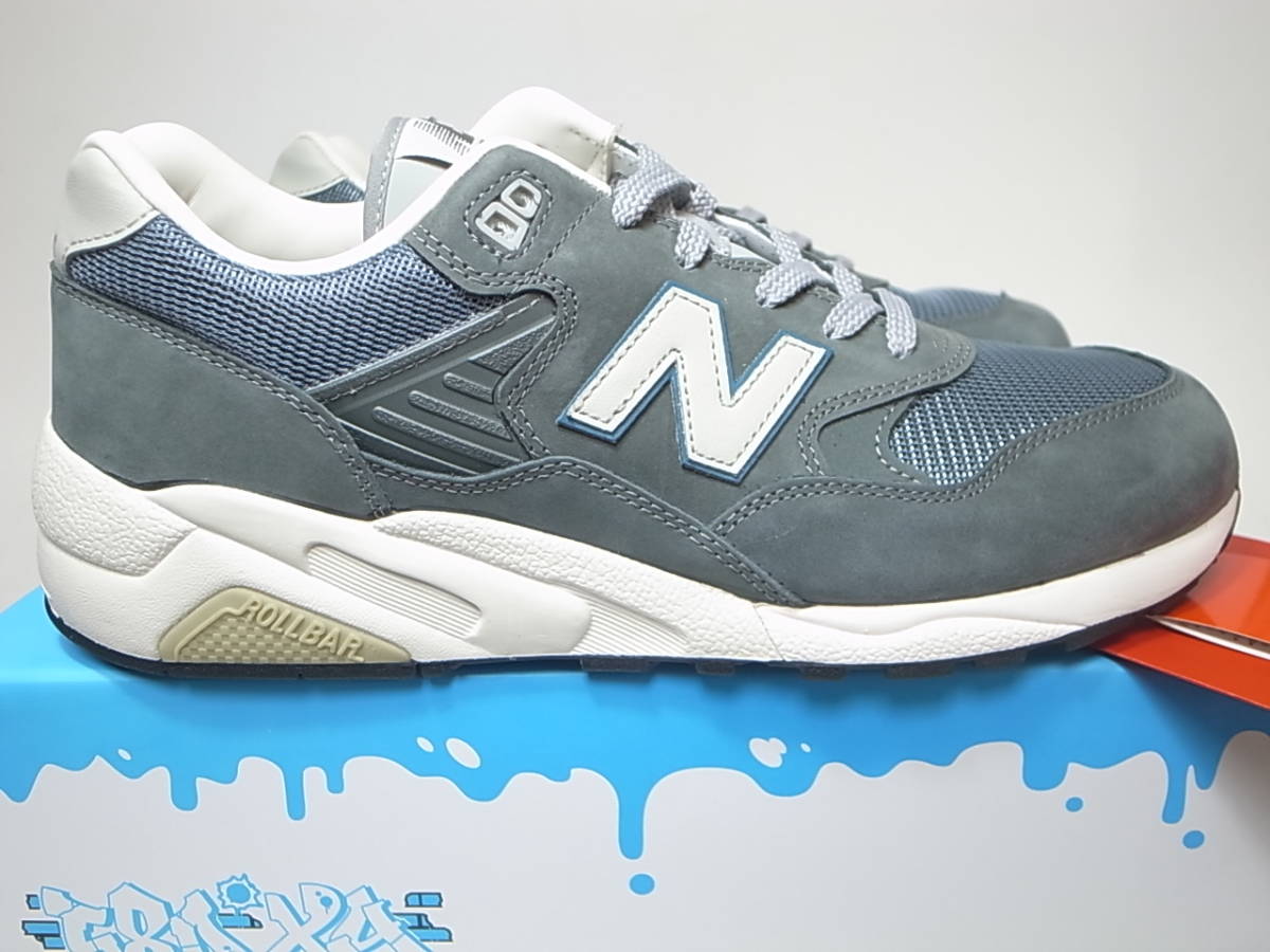 【送料無料 即決】NEW BALANCE MT580XY 29cm US11新品スペシャルボックス20周年限定HEATHER GRAYグレーSTEEL BLUE M1300JPオリジナルカラー_画像2
