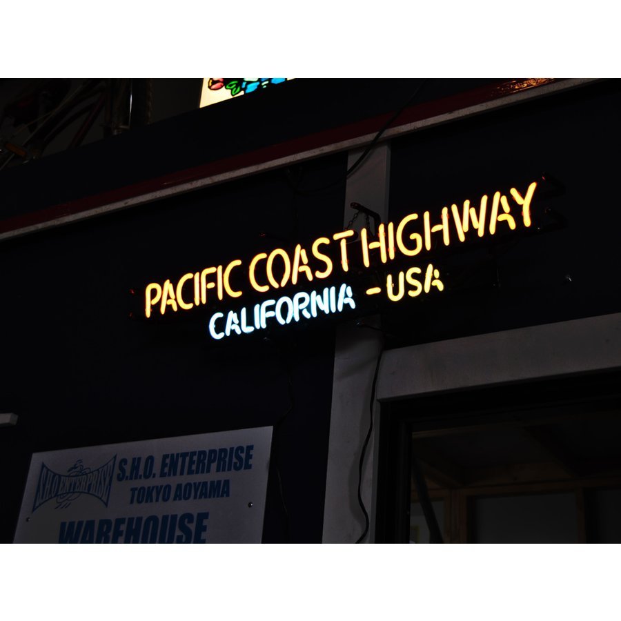  new goods PACIFIC COAST HIGHWAY California neon light NEON LIGHT America USA Setagaya base interior store lighting 