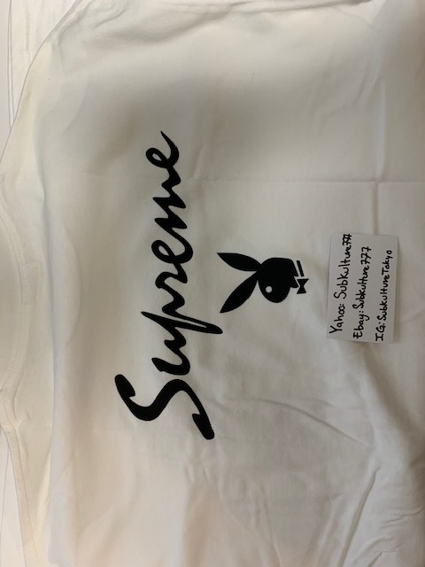 【新品】 Supreme　シュプリーム　Tシャツ　PLAYBOY POCKET　Box Logo　白　XL　希少
