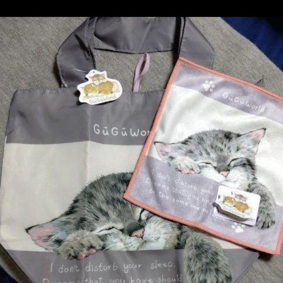 Paypayフリマ 新品 Guguworld お昼寝 猫 エコバッグ マイクロファイバー タオル Paypayフリマ 新品 Guguworld お昼寝 猫 エコバッグ マイクロファイバー タオル