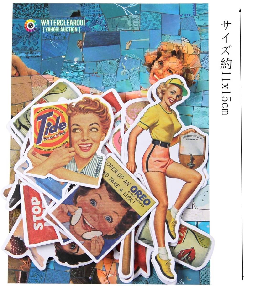 ▽▼▽48005-LS▽▼▽[VINTAGE AMERICANA-PAPERSEAL] Advertisement 広告POP・LABELS_画像3