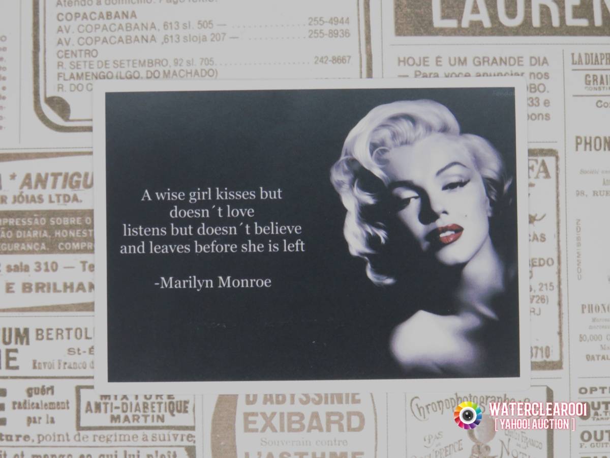 ***21019-ExHS***[MARILYN MONROE-STICKER] Marilyn * Monroe 