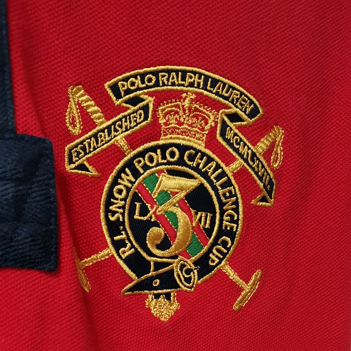 【美品】ポロラルフローレン　長袖　ポロシャツ　XSサイズ　刺繍 POLO RALPH LAUREN