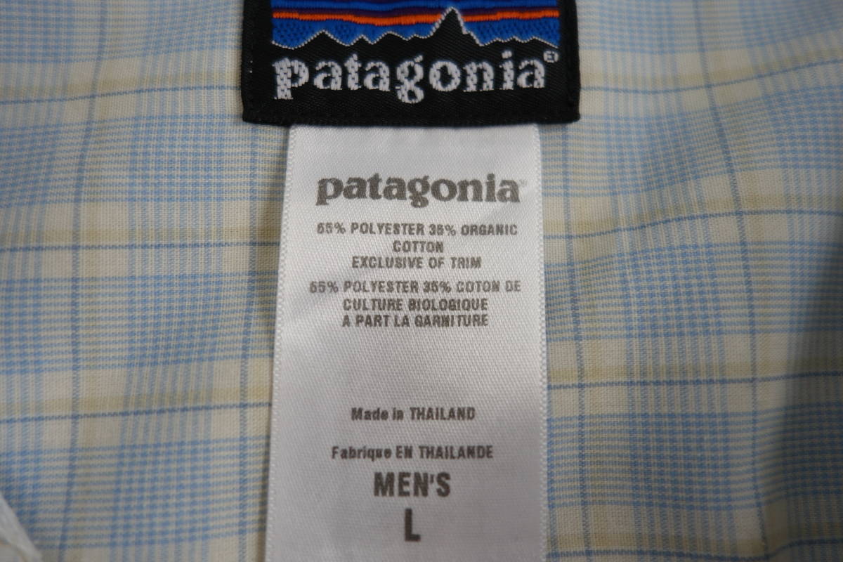 33S パタゴニア patagonia 半袖チェックシャツ【L】_画像3